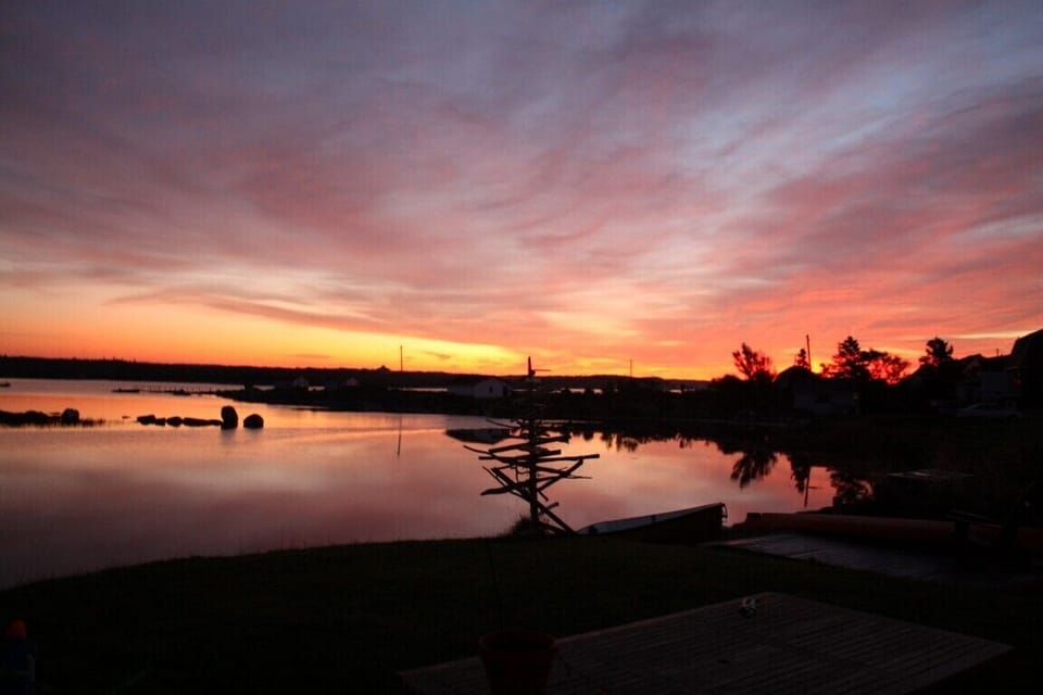 Sunrise view from your back deck.