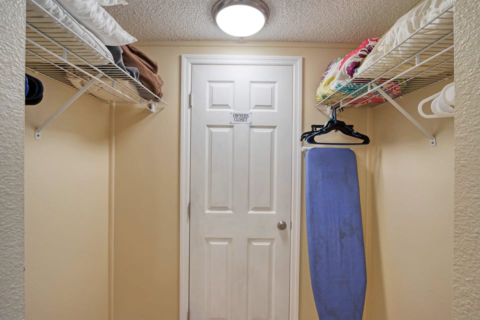 Walk in closet in primary suite