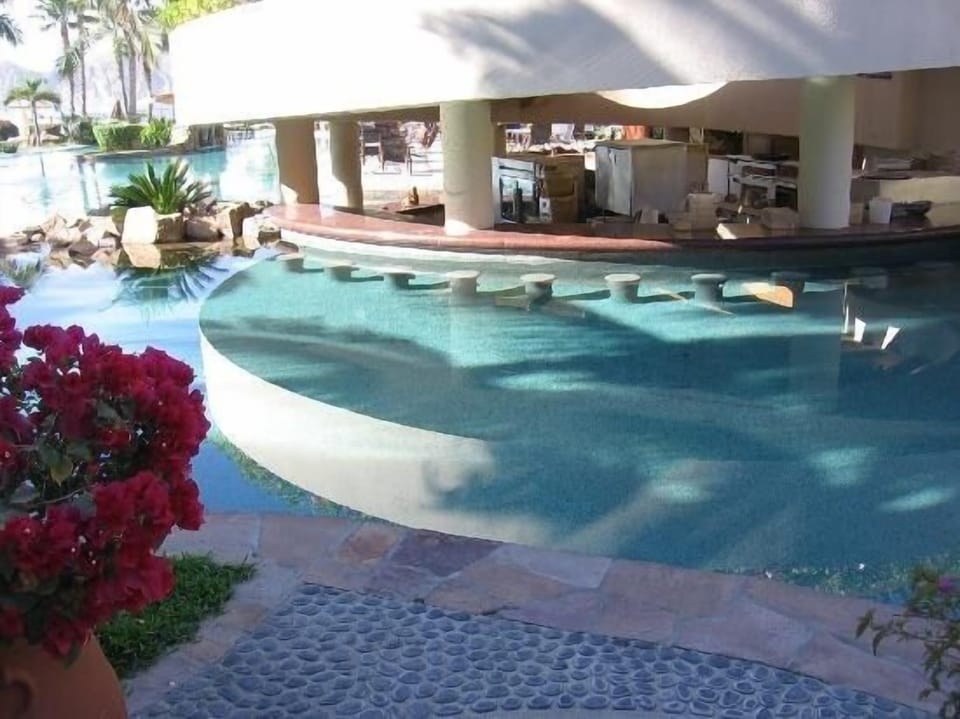 Swim up bar.