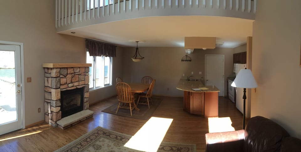 Kitchen and Dining Room Panorama Shot