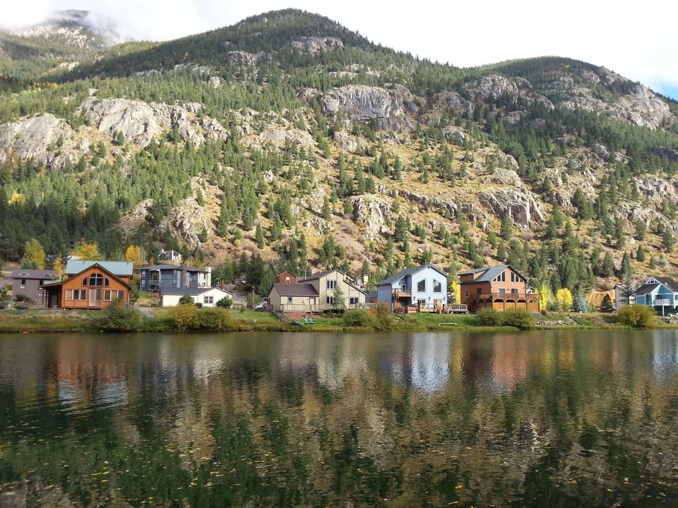  View from across the lake. 