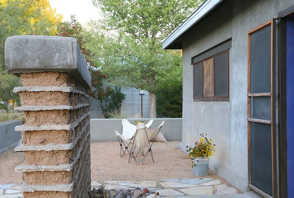 CASA GRANDE - Entry way with an adobe wall.