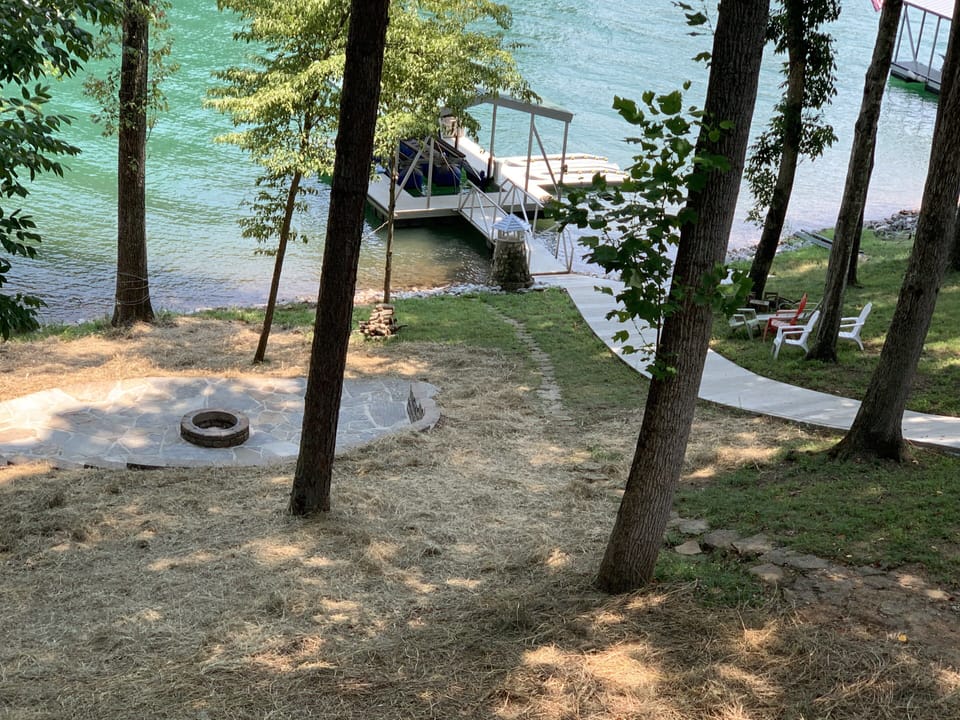 New patio / fire pit with a view
