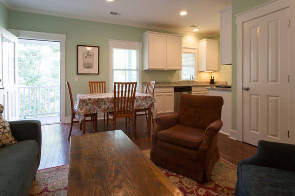 Living Room opens into Dining Area