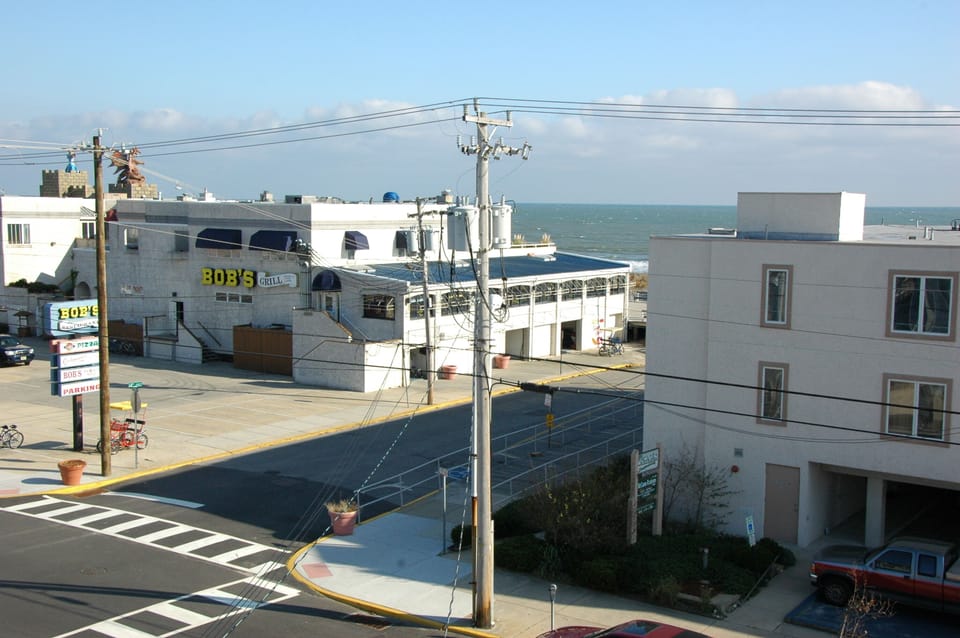 View from porch - only 100 steps to the boardwalk ramp at 14th Street!