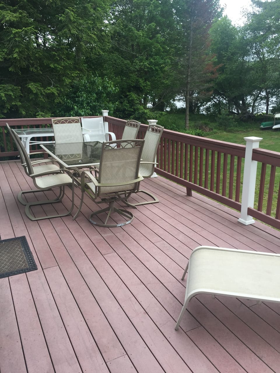 Our Front Deck Overlooking the Lake