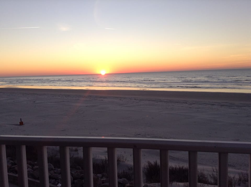 Sunrise from the balcony with your favorite cup of coffee
