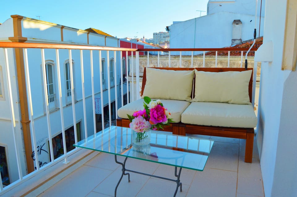 One of the two sitting areas in the bedroom balcony 