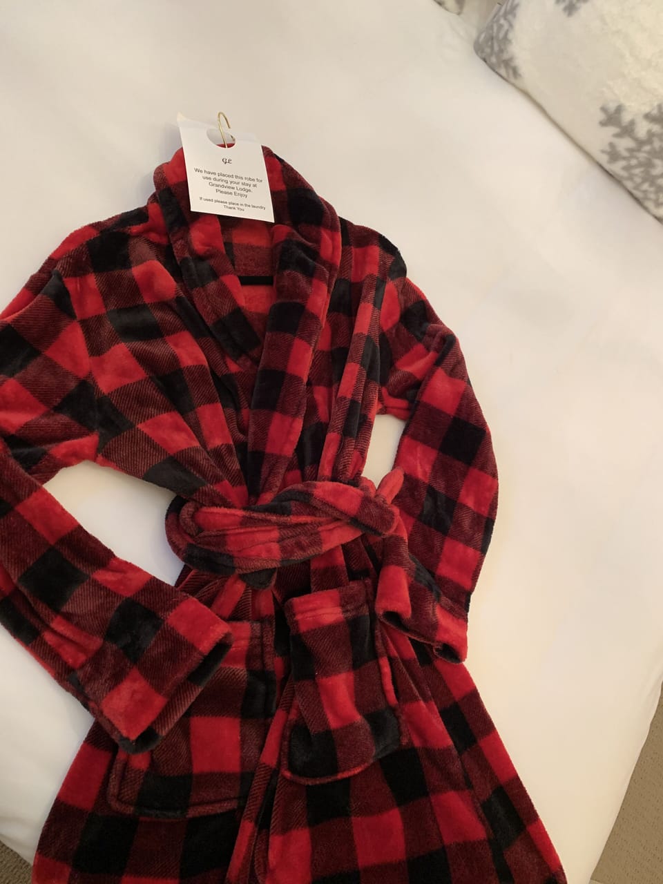 Robes are available in every bedroom.