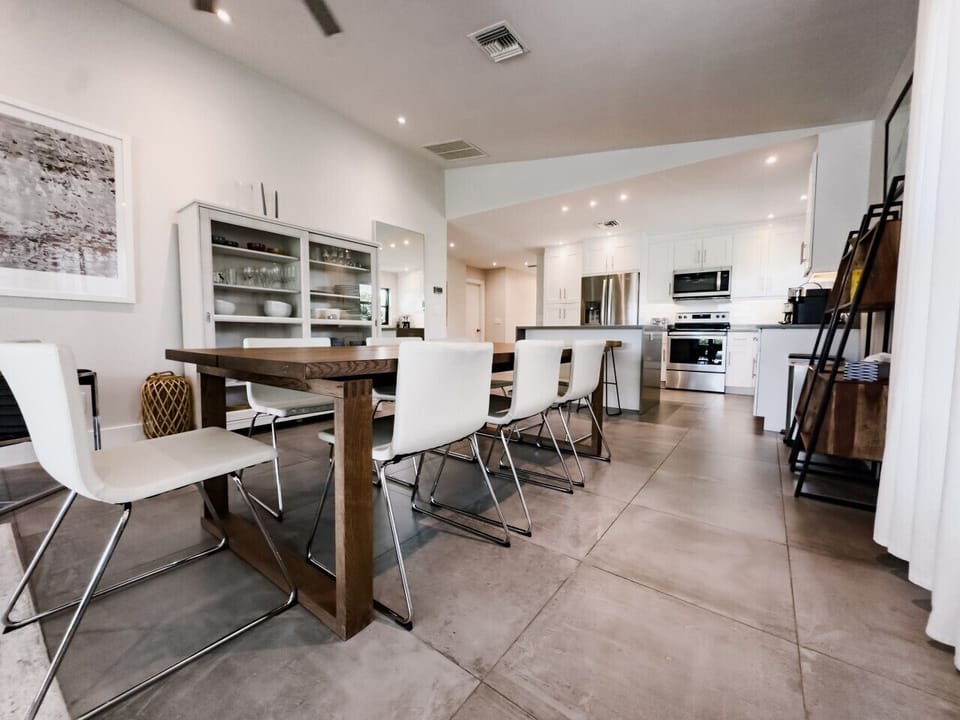 Enjoy Home Cooked Meals at this Large Family Dining Table