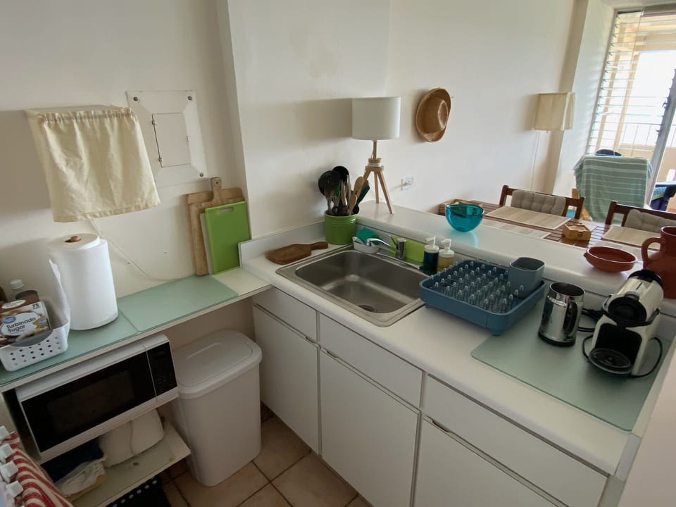 Fully-equipped kitchenette.