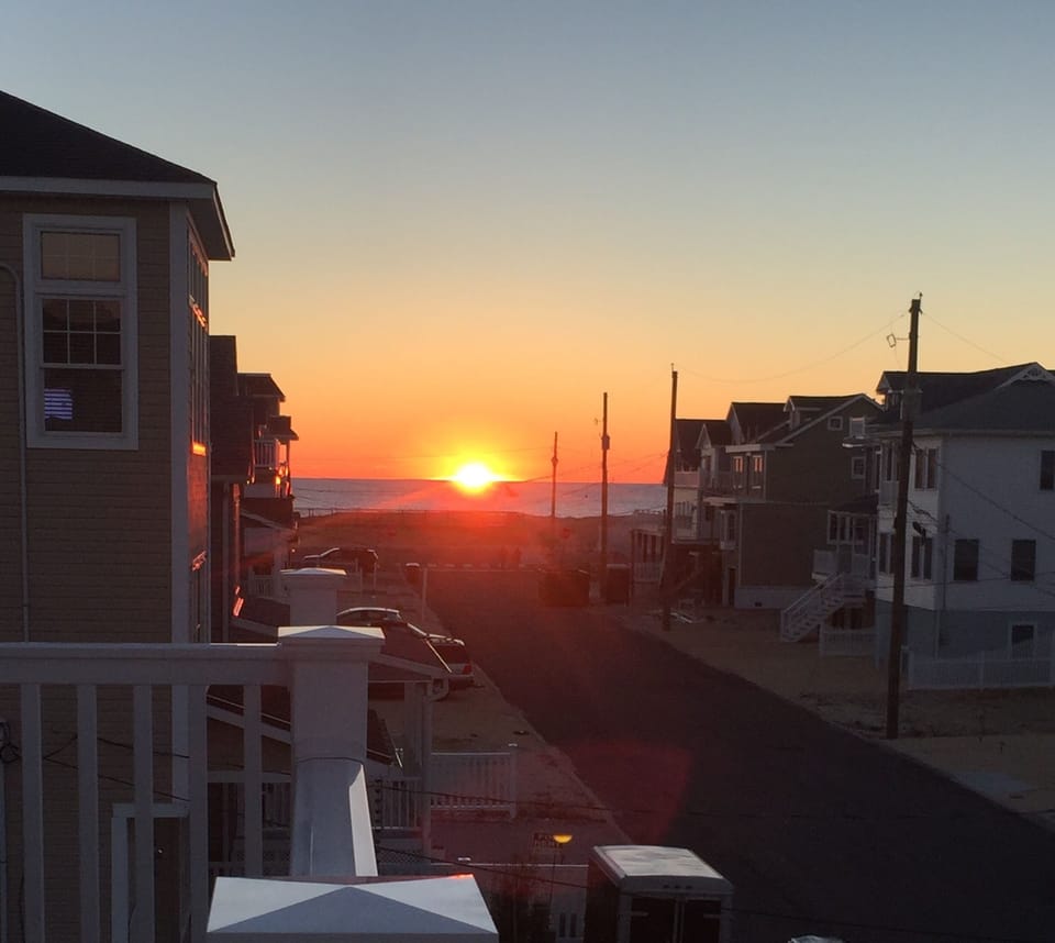 Sunrise from the deck