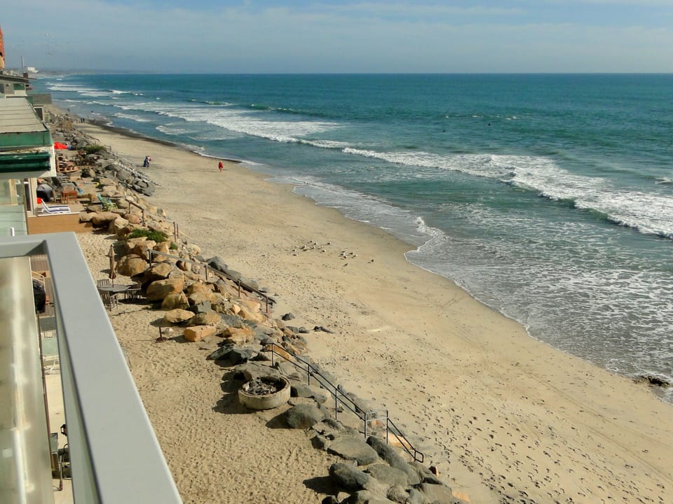 Looking south from our 2nd floor balcony.