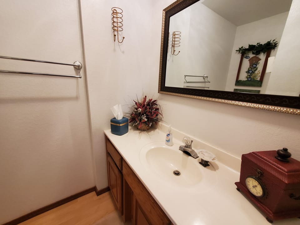 Half Bathroom next to Living Room.