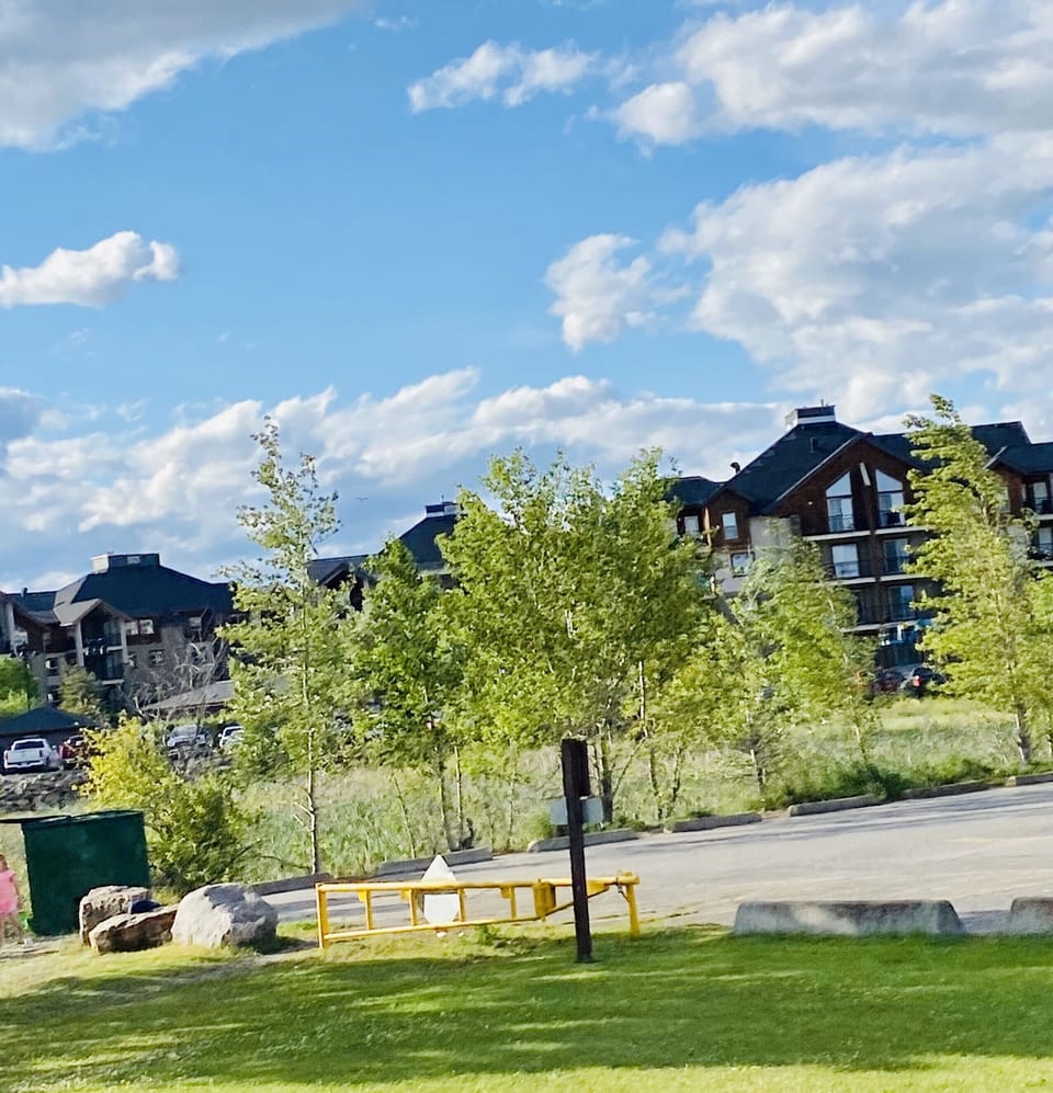View from James Chabot Beach parking lot showing how close we are 