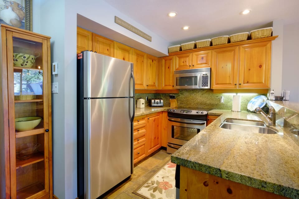 Well stocked kitchen makes preparing meals at home an easy task. 