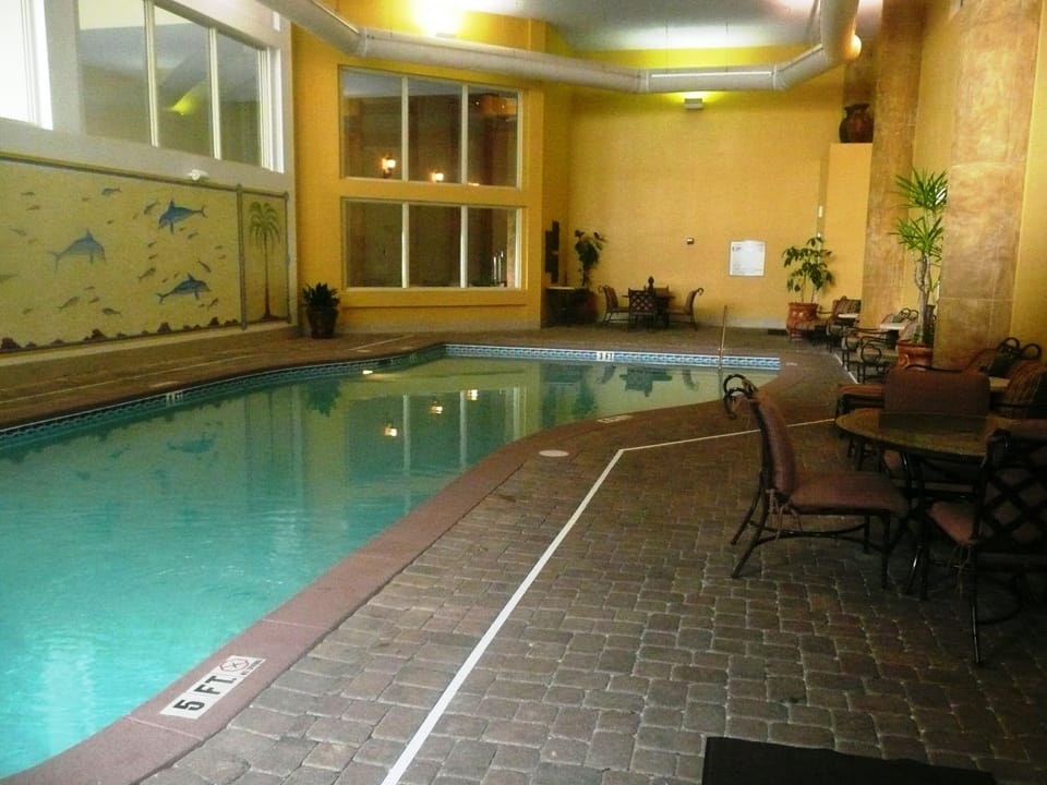 INDOOR POOL
 AND HOT TUB