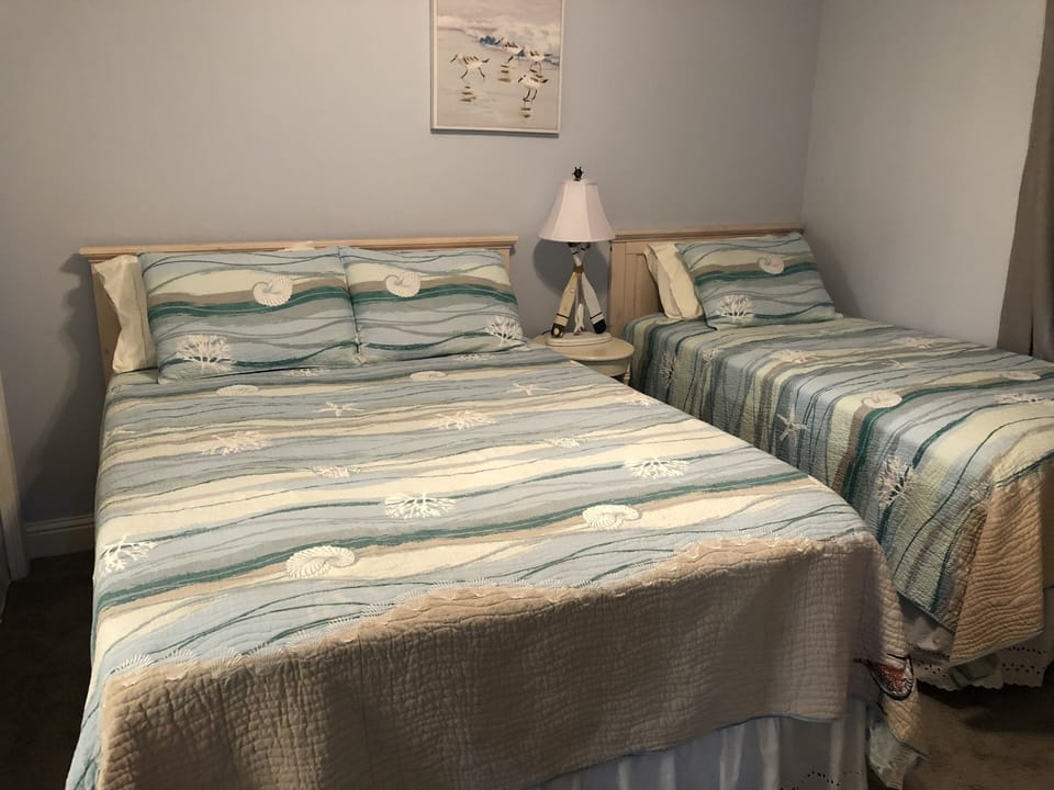 Second bedroom with new mattresses and box springs Dec 2021