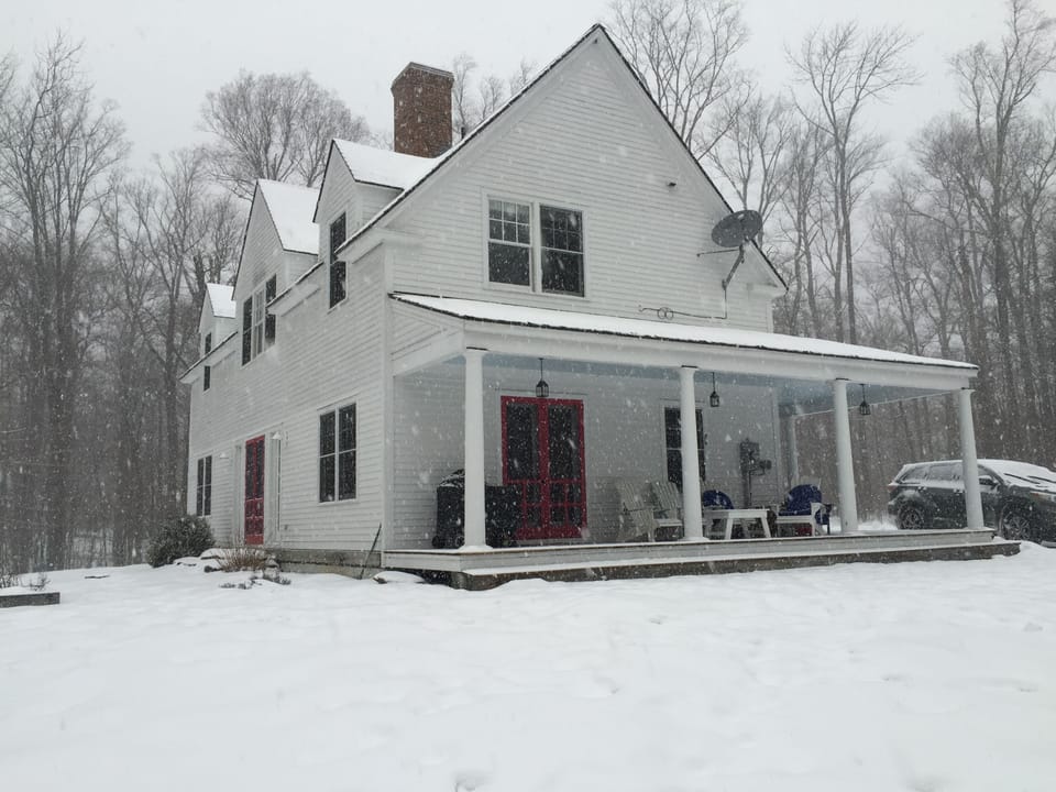 Large private yard (trees surrounding house)