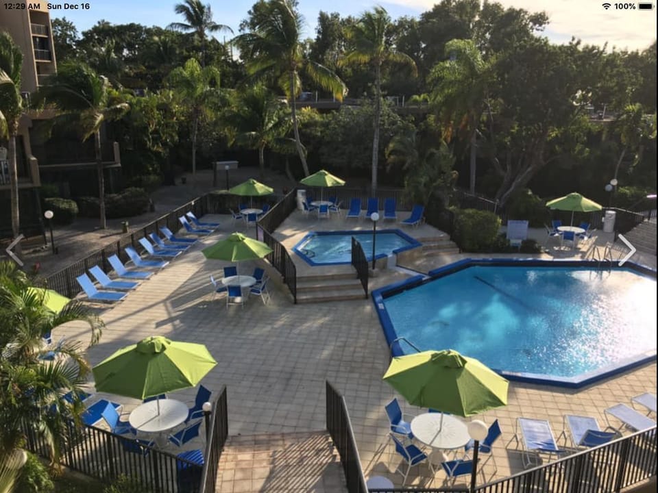 New umbrellas and lounge chairs!  Relax in comfort by the pool; enjoy the sun!