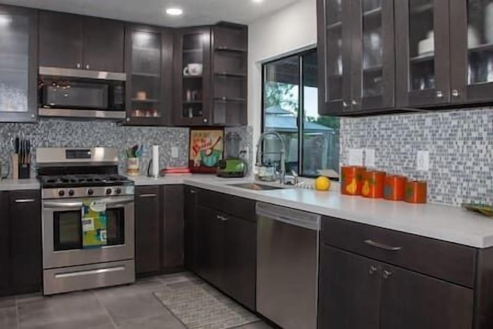 We love our interior to exterior flow...