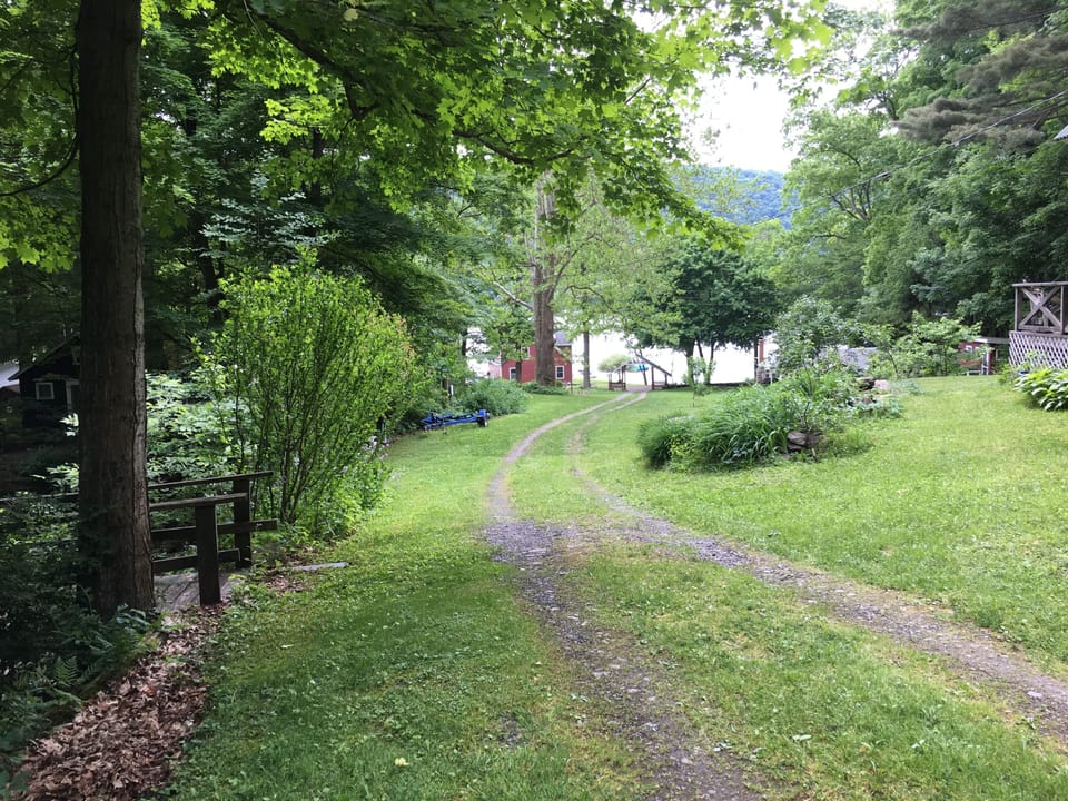 Driveway to beach (about 100 yards)