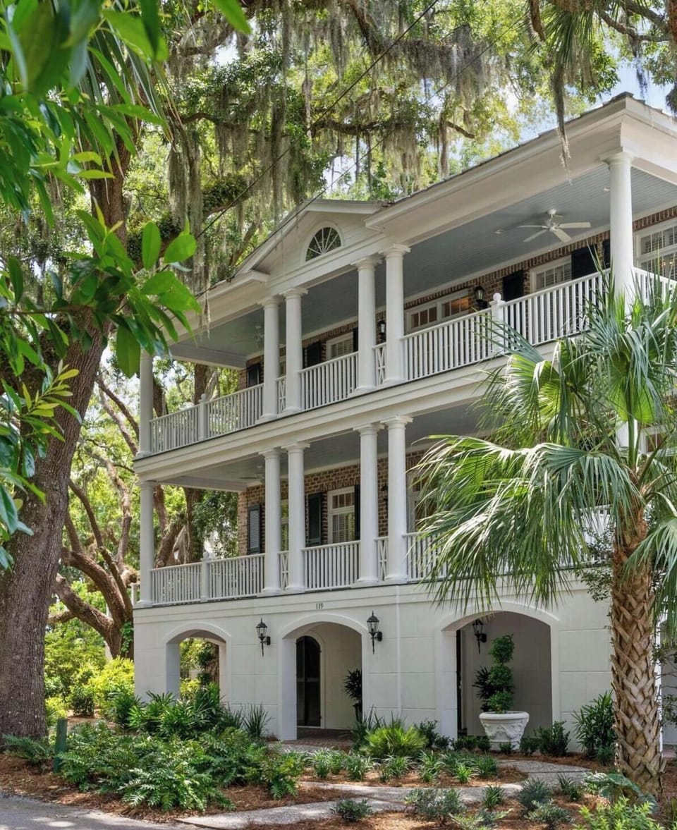 Charleston-style 5 bedroom home with ocean views