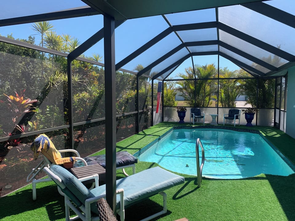 Southern exposure pool and lanai