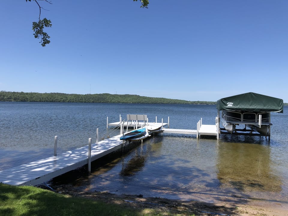 Paddle boards for our guests to use