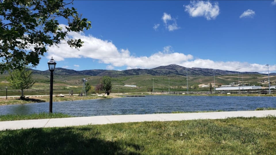 Enjoy a peaceful day at the Heritage Park fishing pond