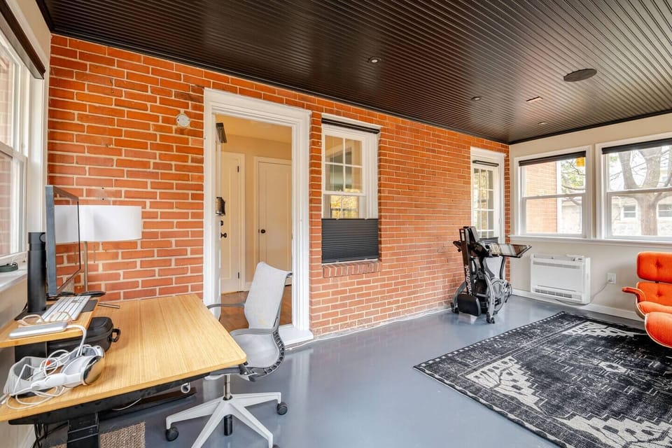 Sunroom looking into house.