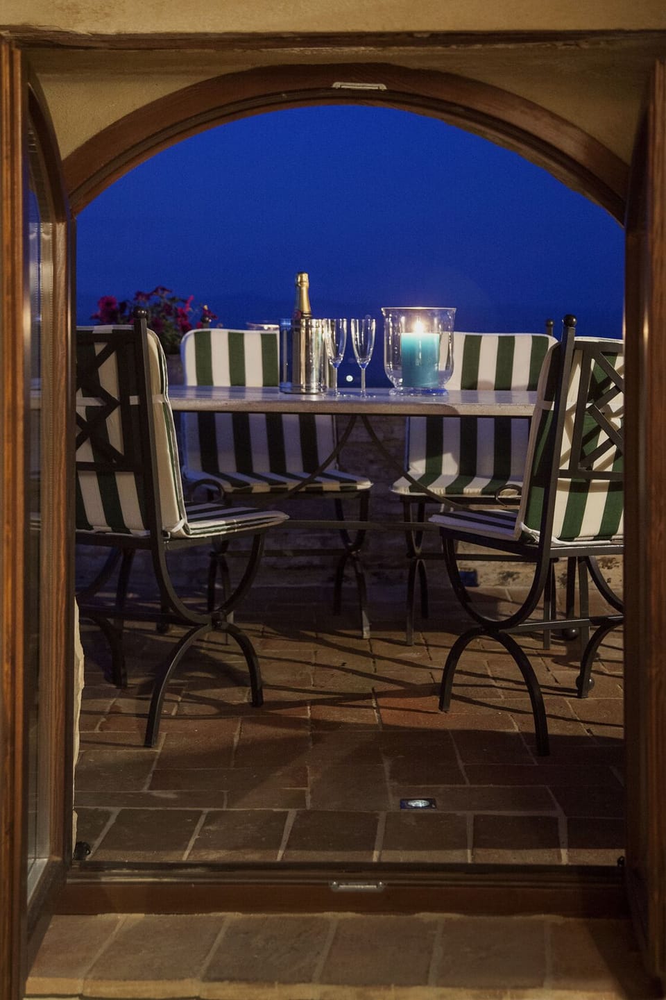 Terrace seen from bedroom