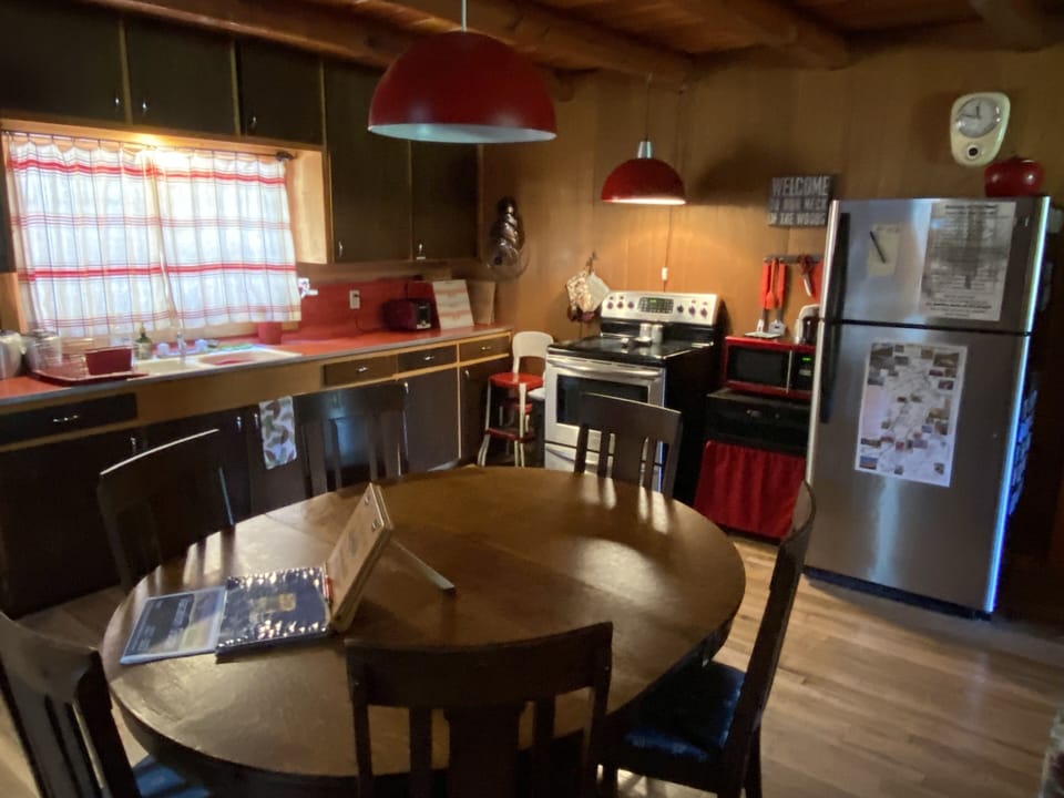 The kitchen is stocked with everything you need.