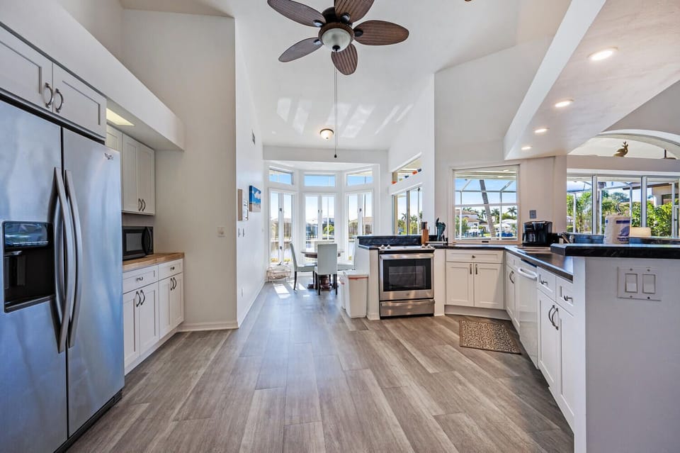 Large open kitchen