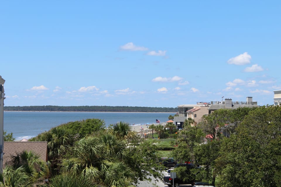 View of Ocean and Jekyll Island from Balcony