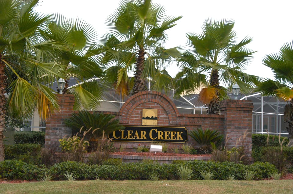 Our villa is in the subdivision Clear Creek 