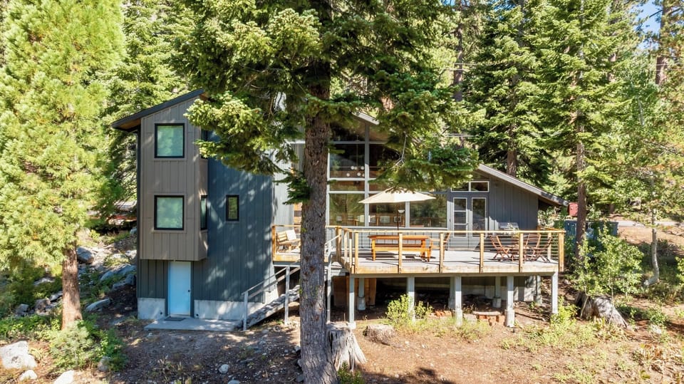 View of the back of the house.