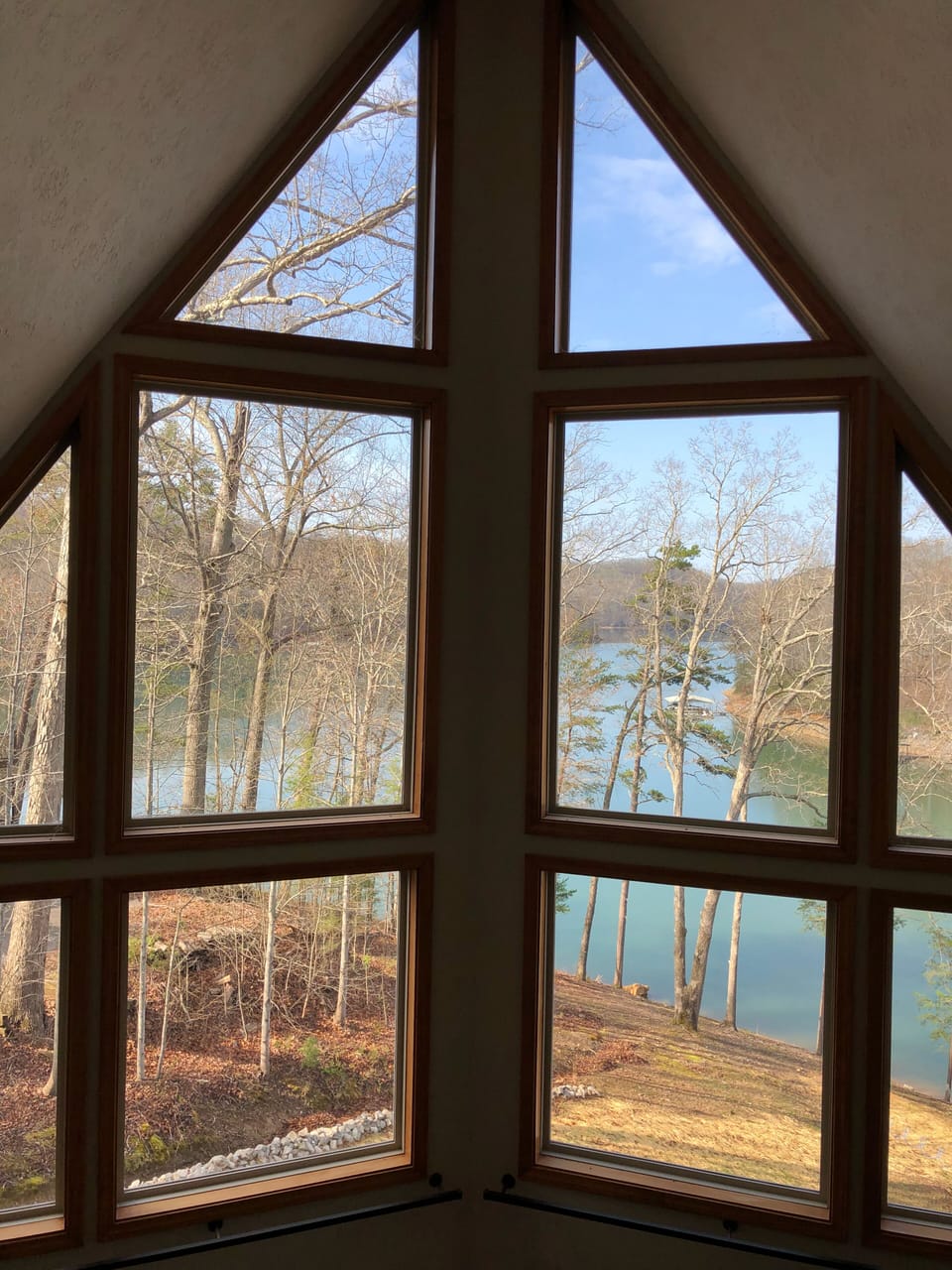 Looking Out on Cove from 2nd Story Loft 