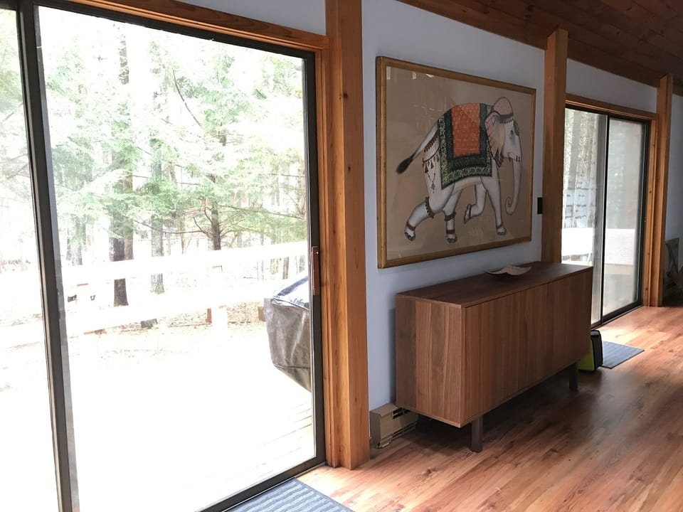 Lots of natural light in the living room