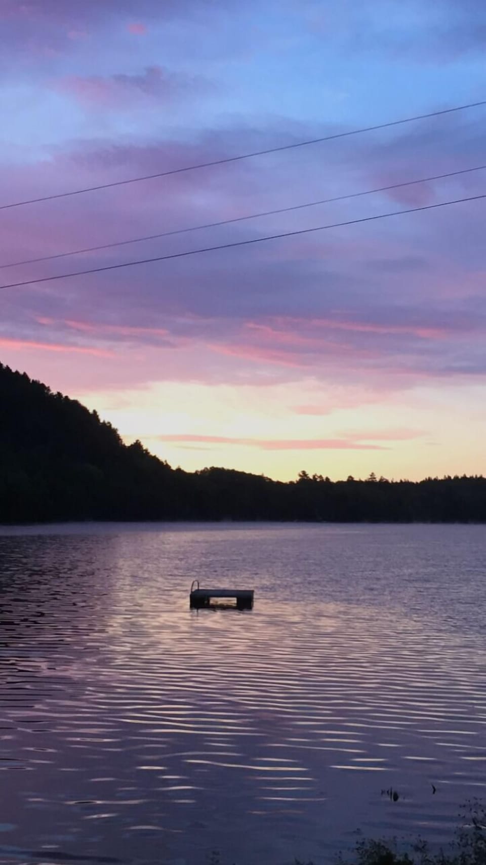 Lake at sunset