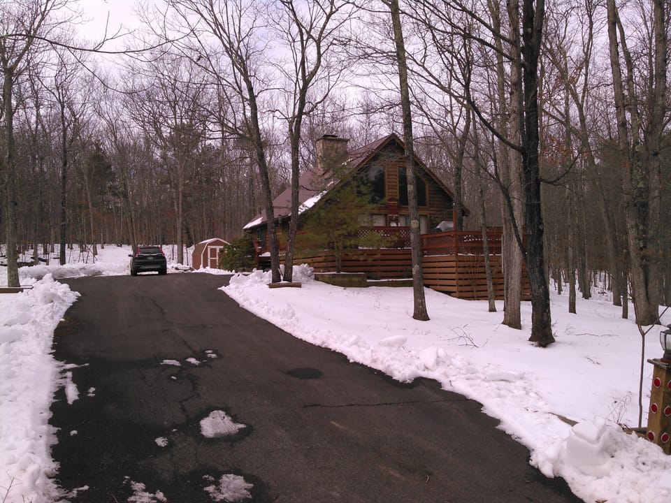 Winter View From Road