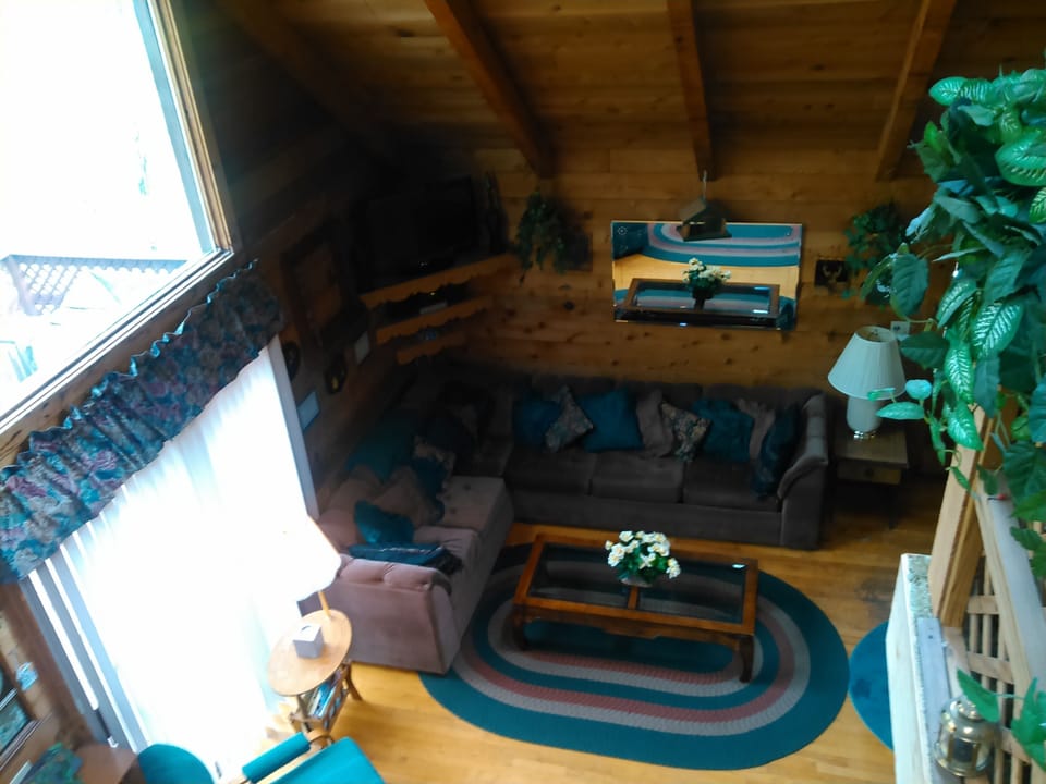 View Of Living Room From Loft