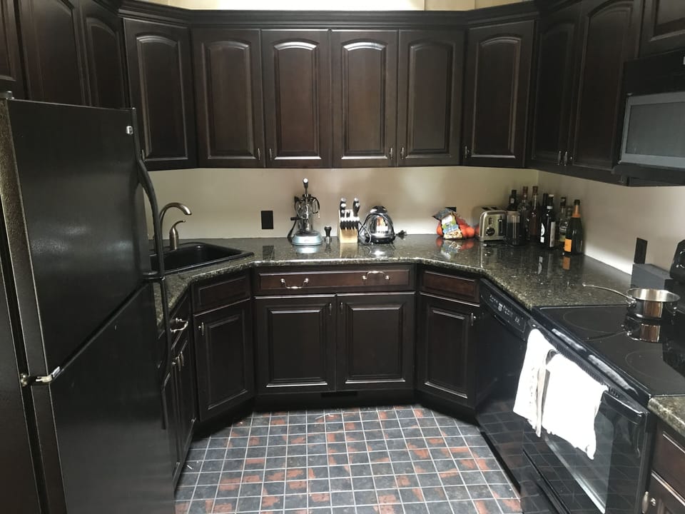 Updated kitchen.  Granite top, new appliances.  