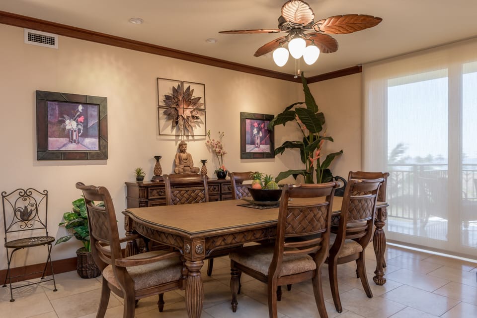 Enjoy meals in the dining area.