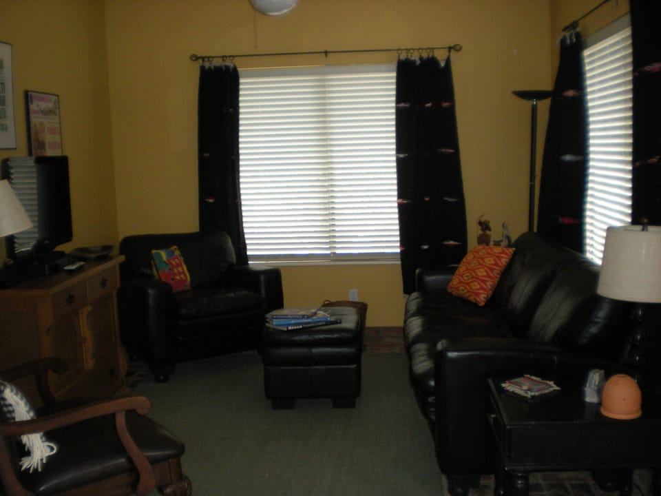 living room with flat screen