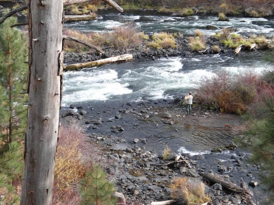 fishing on the Deschutes; can you find the fisherman?
