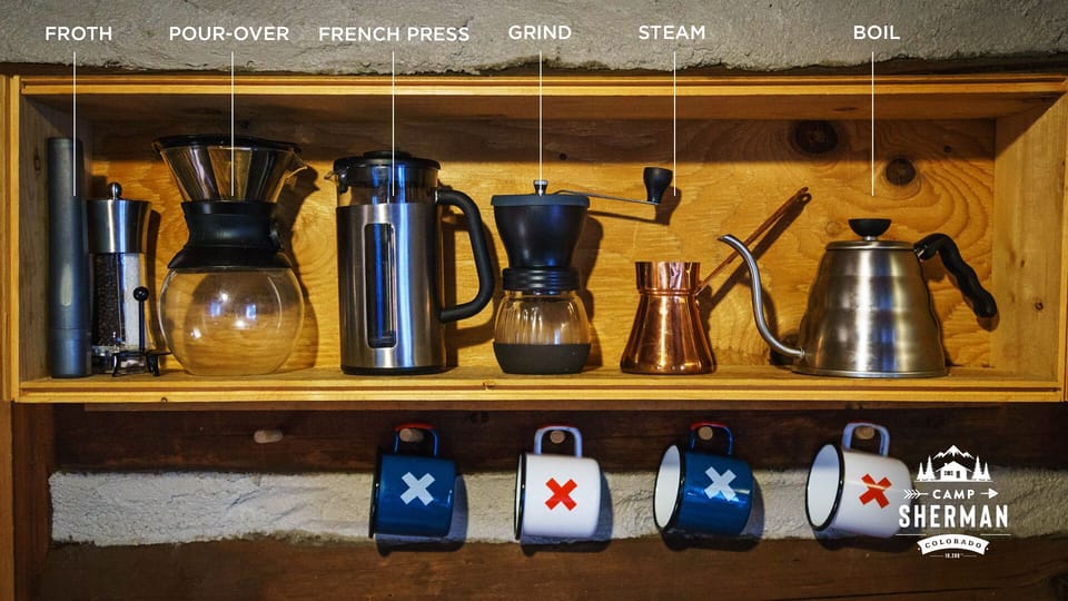 Perfect your high-country Barista skills on the gourmet coffee options.