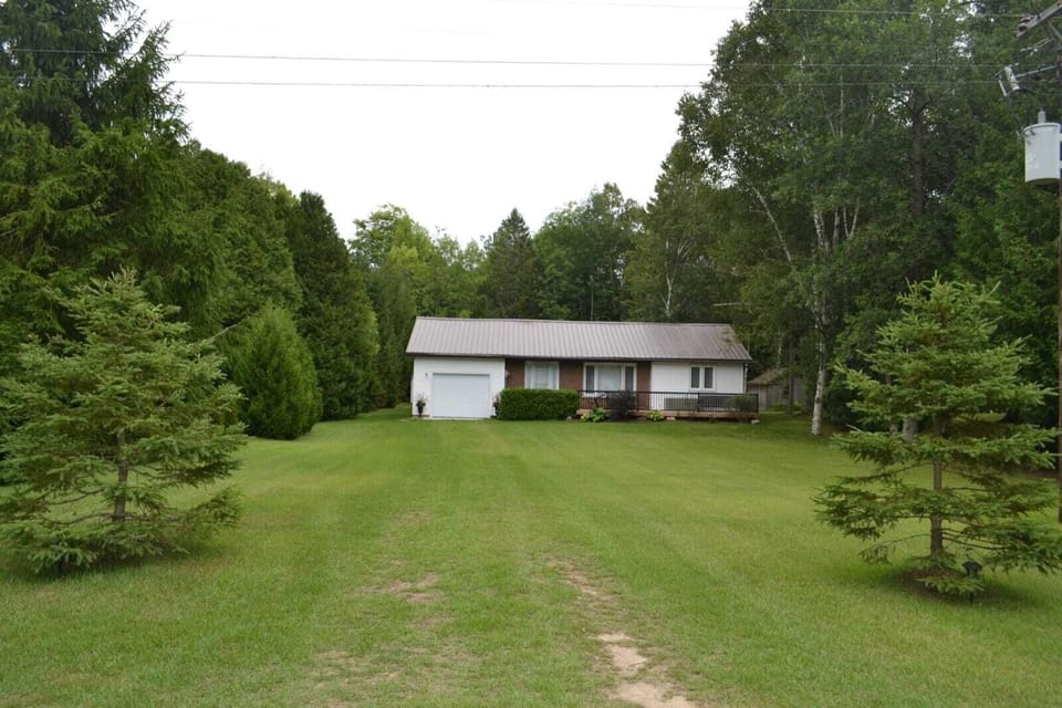View from the street - large spacious front lawn