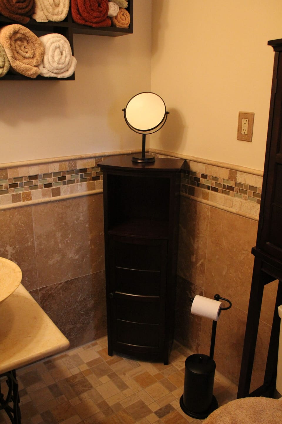 Bath - Double shower heads.  No tub.