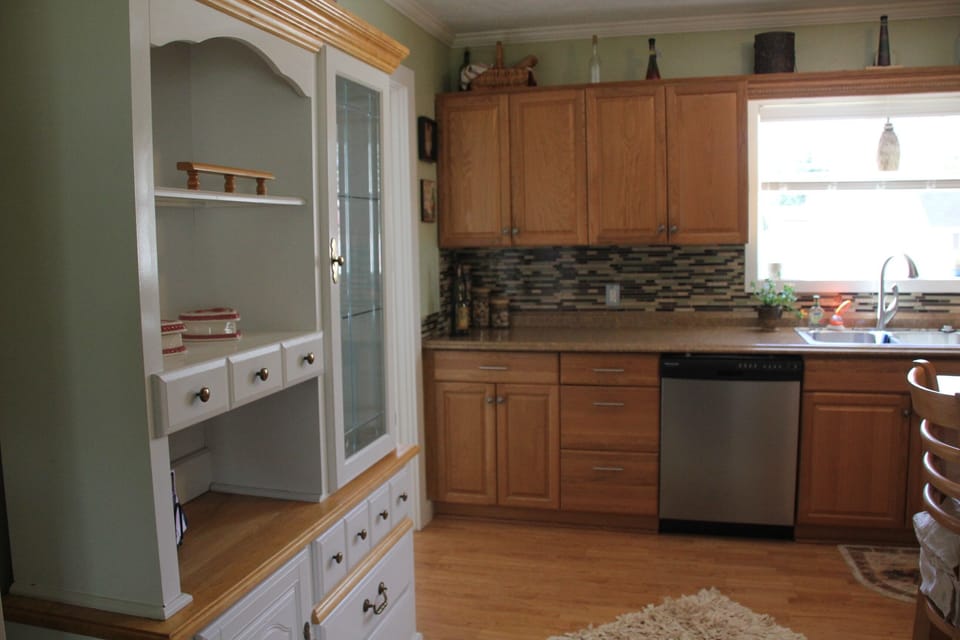 Kitchen - Stainless steel appliances. 